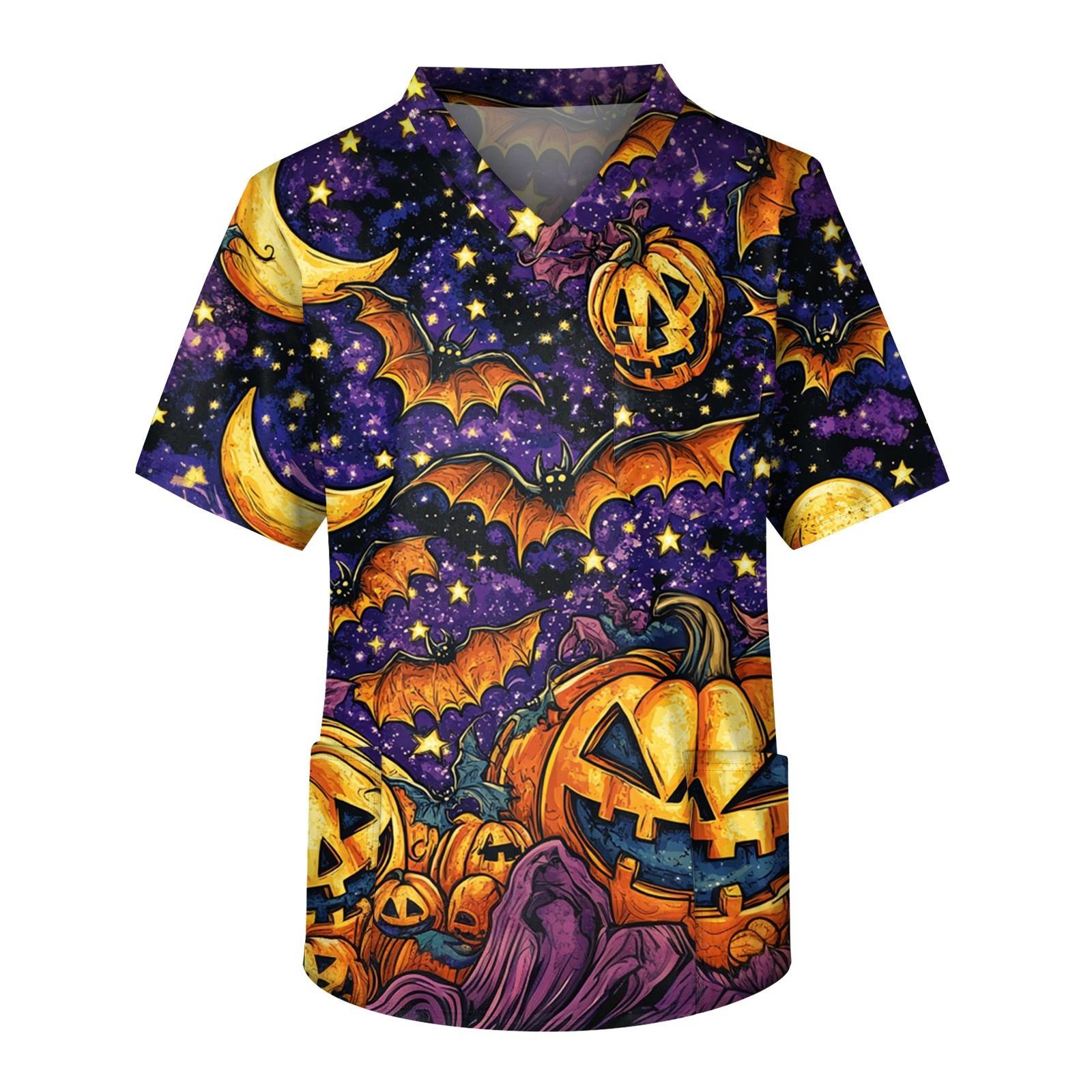 Мужской топ с короткими рукавами и v-образным вырезом на Хэллоуин с принтом на груди и карманом для ухода за кожей XXXL фиолетовый
Мужской топ с короткими рукавами и v-образным вырезом на Хэллоуин с принтом на груди и карманом для ухода за кожей XXXL фиолетовый