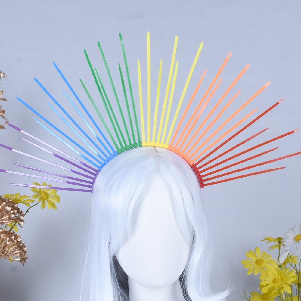 Exaggerated Colorful Flower Hair Hoop Aureole Goddess Halo Headband Rainbow Hairband Parade Style C
Exaggerated Colorful Flower Hair Hoop Aureole Goddess Halo Headband Rainbow Hairband Parade Style C