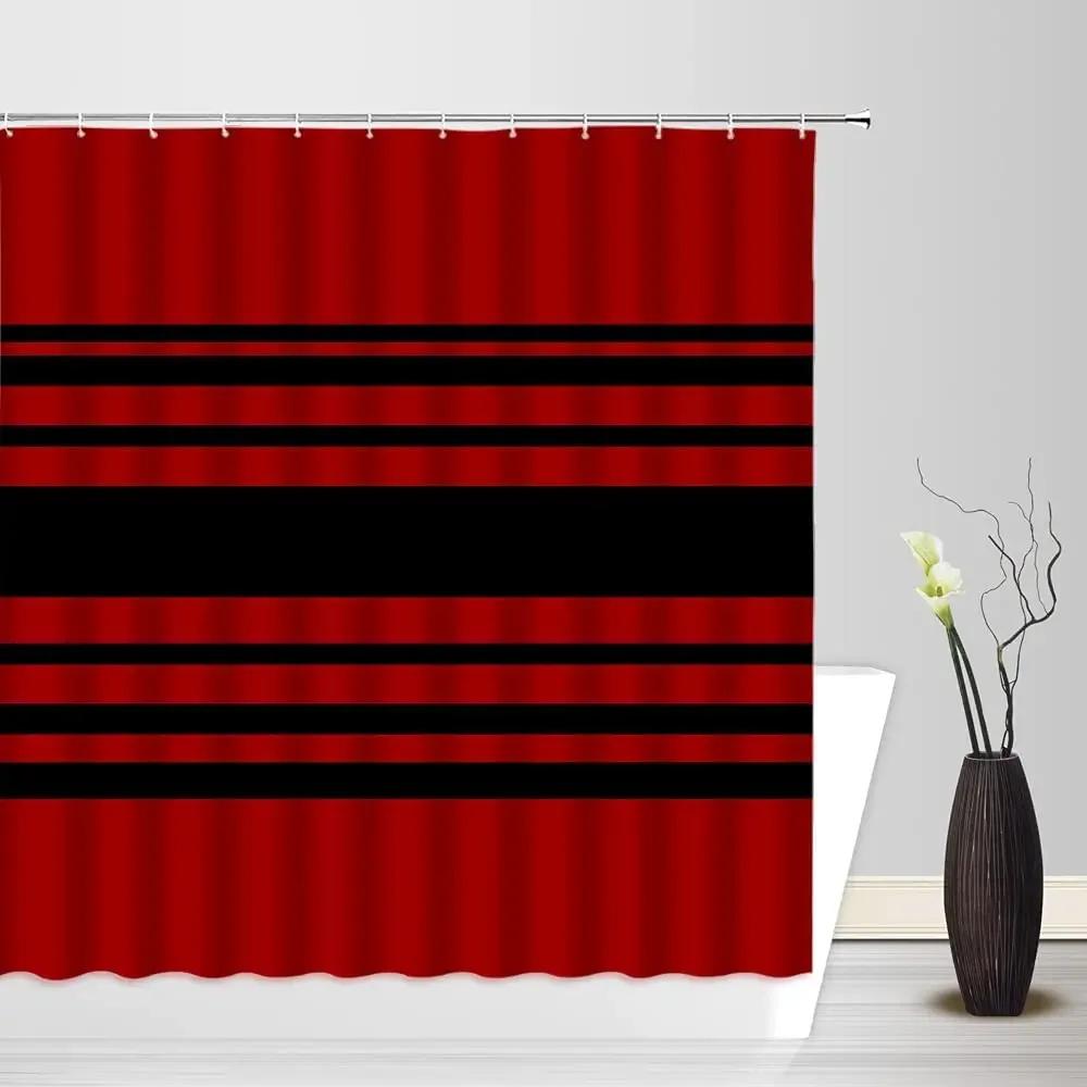 Navy Red Shower Curtain Blue White Red Stripes Abstract Geometric Modern Fashion Fabric Bathroom Curtains Decor Sets With Hooks W60H190(CM)-1 Pcs
Navy Red Shower Curtain Blue White Red Stripes Abstract Geometric Modern Fashion Fabric Bathroom Curtains Decor Sets With Hooks W60H190(CM)-1 Pcs