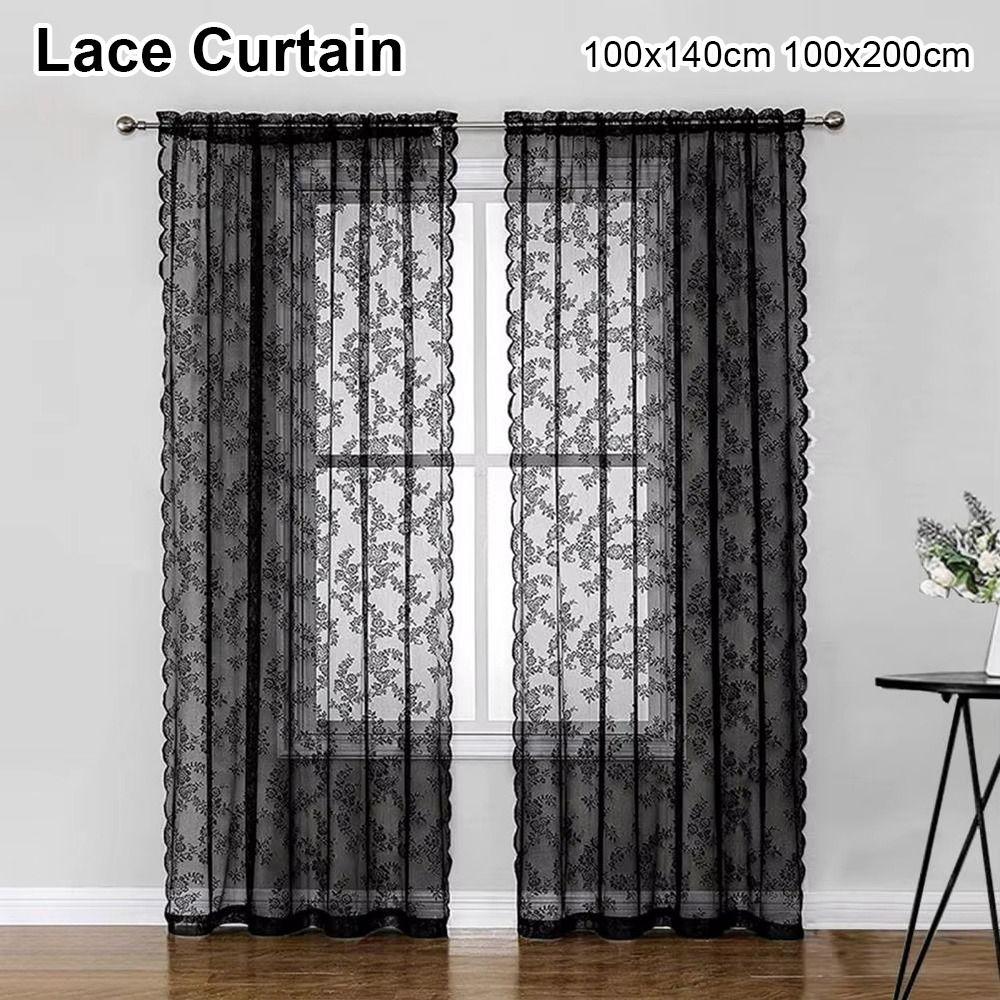 1Pcs Rod Pocket Lace Curtain Floral Embroidered Window Drape Shades Living Room Decoration 100x140cm
1Pcs Rod Pocket Lace Curtain Floral Embroidered Window Drape Shades Living Room Decoration 100x140cm