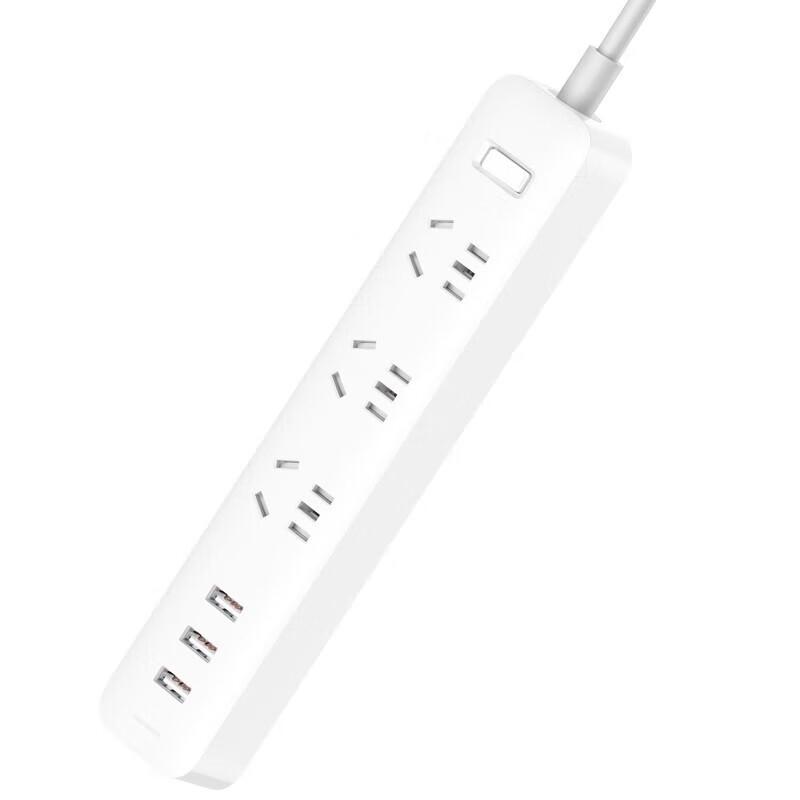 Подовжувач Xiaomi з 3 розетками AC та 3 портами USB
Подовжувач Xiaomi з 3 розетками AC та 3 портами USB