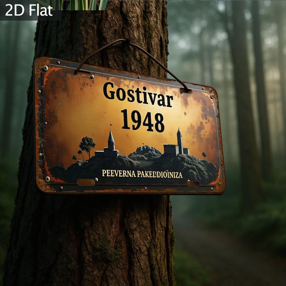Gostivar Peeverna Pakeudiiniza Retro License Plate Style D Flat Printing Metal Tin Sign Vintage Balkan Town Castle Sil 15x30cm(5.9x7.8inch)
Gostivar Peeverna Pakeudiiniza Retro License Plate Style D Flat Printing Metal Tin Sign Vintage Balkan Town Castle Sil 15x30cm(5.9x7.8inch)