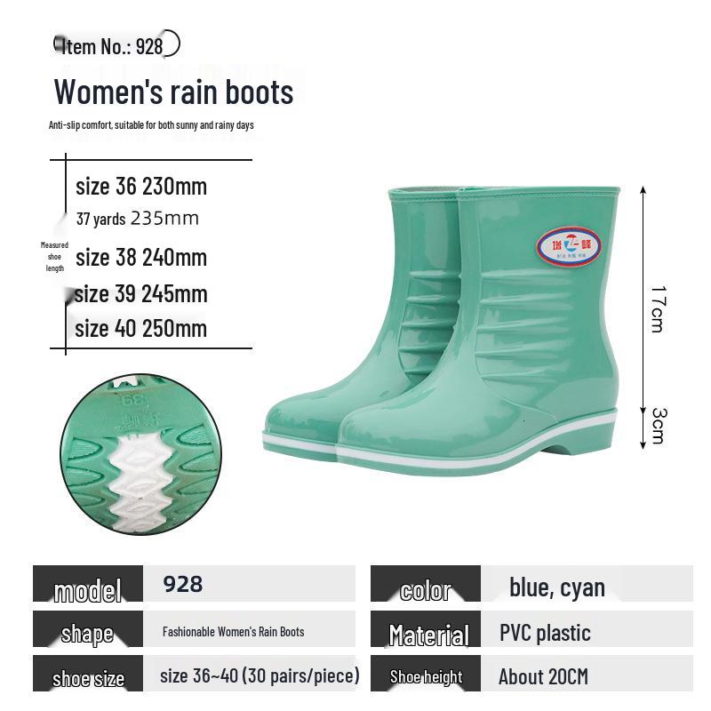 Женские нескользящие износостойкие резиновые дождевые сапоги - средней и высокой длины голенища 37
Женские нескользящие износостойкие резиновые дождевые сапоги - средней и высокой длины голенища 37