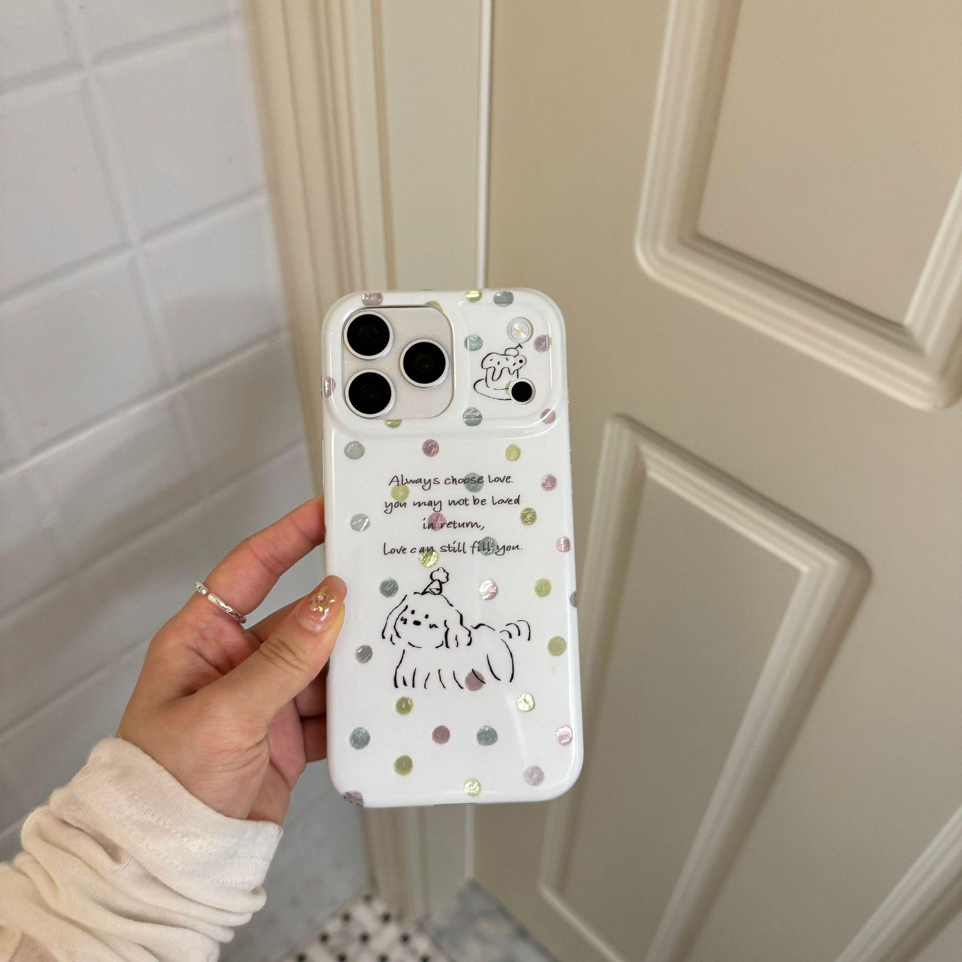 Apple 17 Pro Max/16 Pro Phone Case, Cute Colorful Polka Dot Puppy Design, Full Coverage, Compatible with 15 Pro/14 P. iPhone 15 Pro Max
Apple 17 Pro Max/16 Pro Phone Case, Cute Colorful Polka Dot Puppy Design, Full Coverage, Compatible with 15 Pro/14 P. iPhone 15 Pro Max