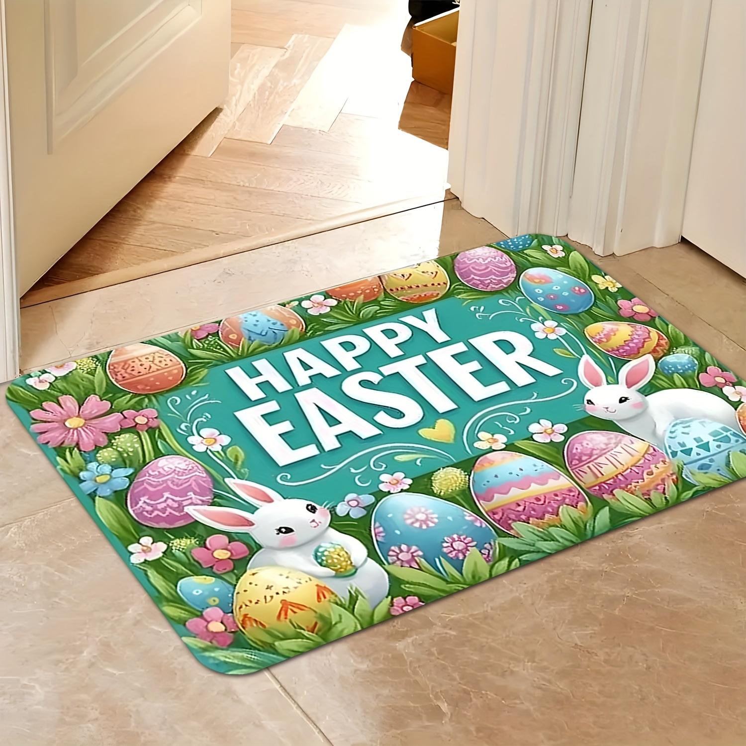 Easter Bunny Eggs Flower Entrance Doormat Home Decor Spring Anti-slip Corridor Balcony Rugs Bedroom Floormat Easter Decorations 40cm x 60cm
Easter Bunny Eggs Flower Entrance Doormat Home Decor Spring Anti-slip Corridor Balcony Rugs Bedroom Floormat Easter Decorations 40cm x 60cm