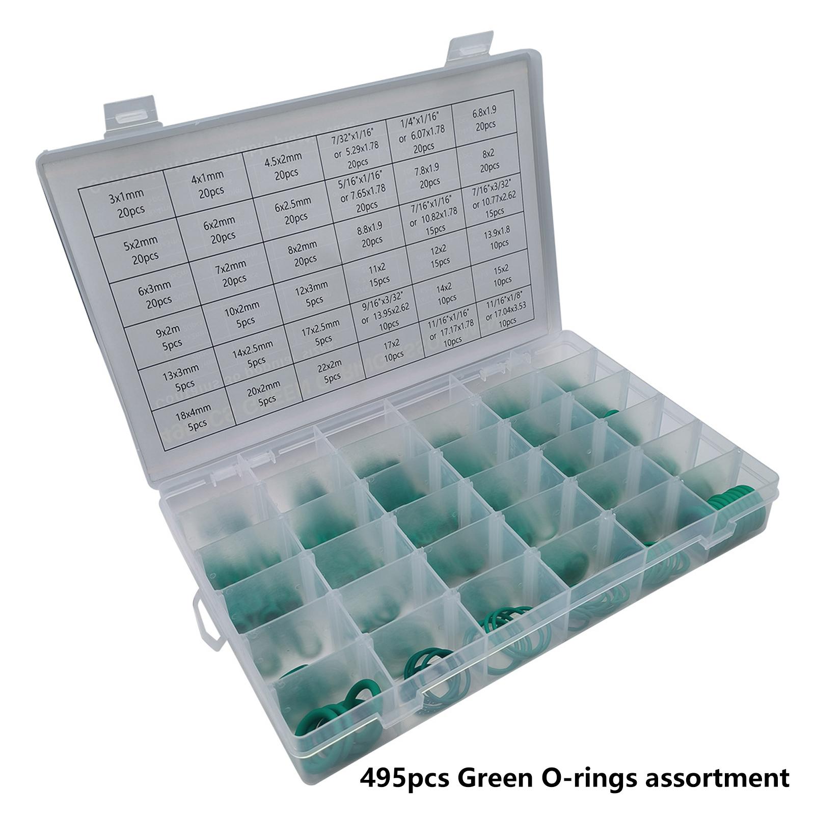 Набор резиновых уплотнительных колец O-ring зеленого цвета, 495 шт., 36 размеров, шайбы из нитриловой резины, маслостойкие уплотнительные кольца, долговечные
Набор резиновых уплотнительных колец O-ring зеленого цвета, 495 шт., 36 размеров, шайбы из нитриловой резины, маслостойкие уплотнительные кольца, долговечные
