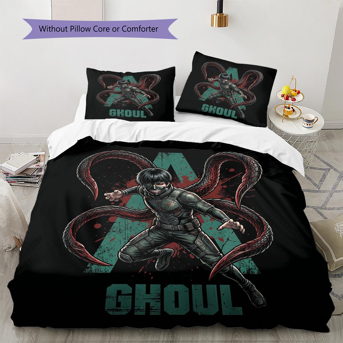 Tokyo Ghoul Pattern Bedding Collection Pillowcase & Duvet Cover Set for Home Decor Birthday Gift (1 * duvet cover + 2 * pillowcase, without core) 135x200cm
Tokyo Ghoul Pattern Bedding Collection Pillowcase & Duvet Cover Set for Home Decor Birthday Gift (1 * duvet cover + 2 * pillowcase, without core) 135x200cm