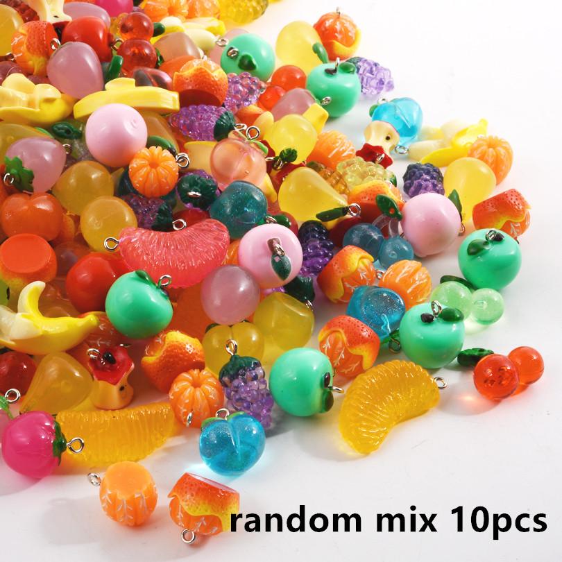 10/20/30pcs Random Mix Simulated Fruit Orange Banana Peach Acrylic Charms For Jewelry Making Supplies Handmade Pendant Materials
10/20/30pcs Random Mix Simulated Fruit Orange Banana Peach Acrylic Charms For Jewelry Making Supplies Handmade Pendant Materials
