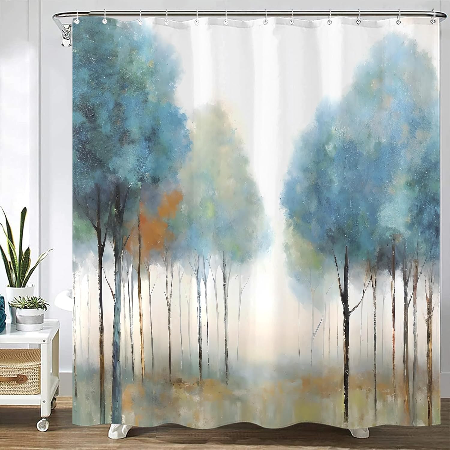 Colorful Tree Flower Shower Curtain Fabric Bathroom Decoration With 12 Hooks 180X 180Cm Bathtub Shower Curtain W60H190(CM)-1 Pcs
Colorful Tree Flower Shower Curtain Fabric Bathroom Decoration With 12 Hooks 180X 180Cm Bathtub Shower Curtain W60H190(CM)-1 Pcs