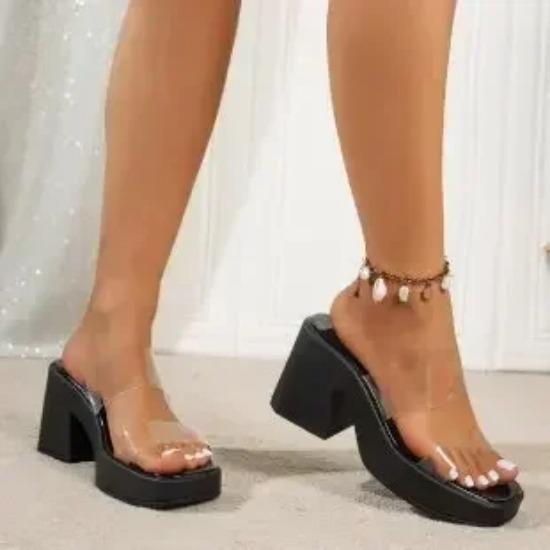 Женские туфли на высоком каблуке, нескользящие, легкие, сандалии с квадратным носком, женские, сексуальные, туфли на толстой подошве, модные, больших размеров, для вечеринок, женские тапочки 42
Женские туфли на высоком каблуке, нескользящие, легкие, сандалии с квадратным носком, женские, сексуальные, туфли на толстой подошве, модные, больших размеров, для вечеринок, женские тапочки 42