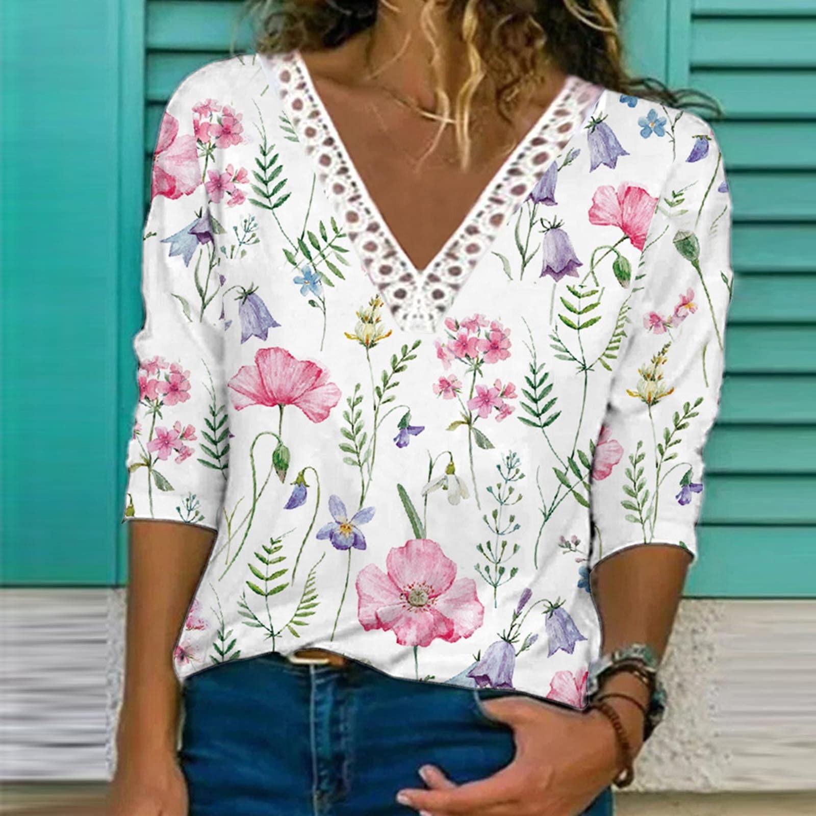 Ladies V Neck Casual Short Sleeve Casual Comfortable Loose Lace Print T-Shirt Top M рожевий
Ladies V Neck Casual Short Sleeve Casual Comfortable Loose Lace Print T-Shirt Top M рожевий