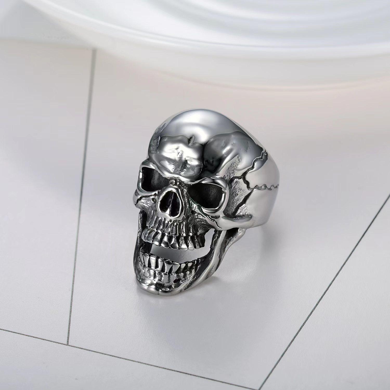 Кольцо мужское панк череп полированное кольцо 13
Кольцо мужское панк череп полированное кольцо 13