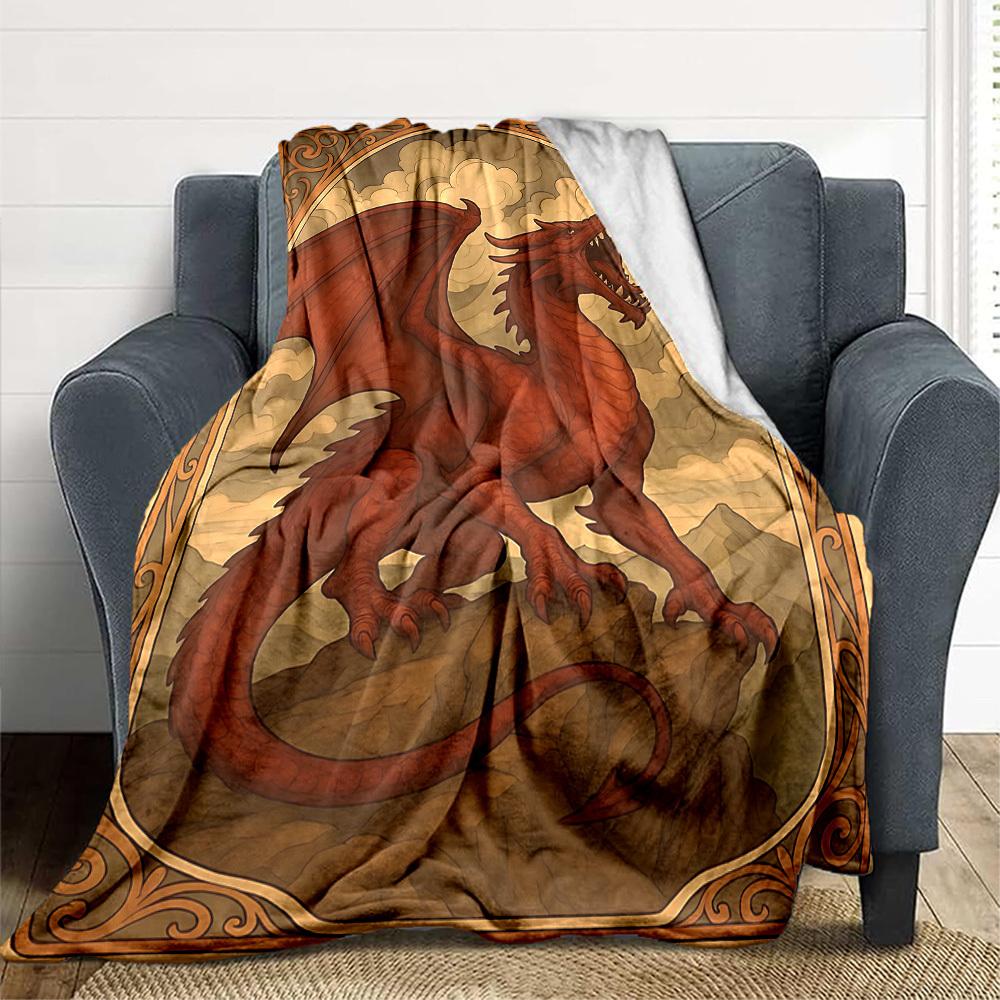 1pc Dragon Art Blanket Lightweight Flannel Blanket Throw Blanket For Sofa, Bed, Travel, Camping, Livingroom, Couch, Chair, And Bed yy2509026176 100x150cm
1pc Dragon Art Blanket Lightweight Flannel Blanket Throw Blanket For Sofa, Bed, Travel, Camping, Livingroom, Couch, Chair, And Bed yy2509026176 100x150cm