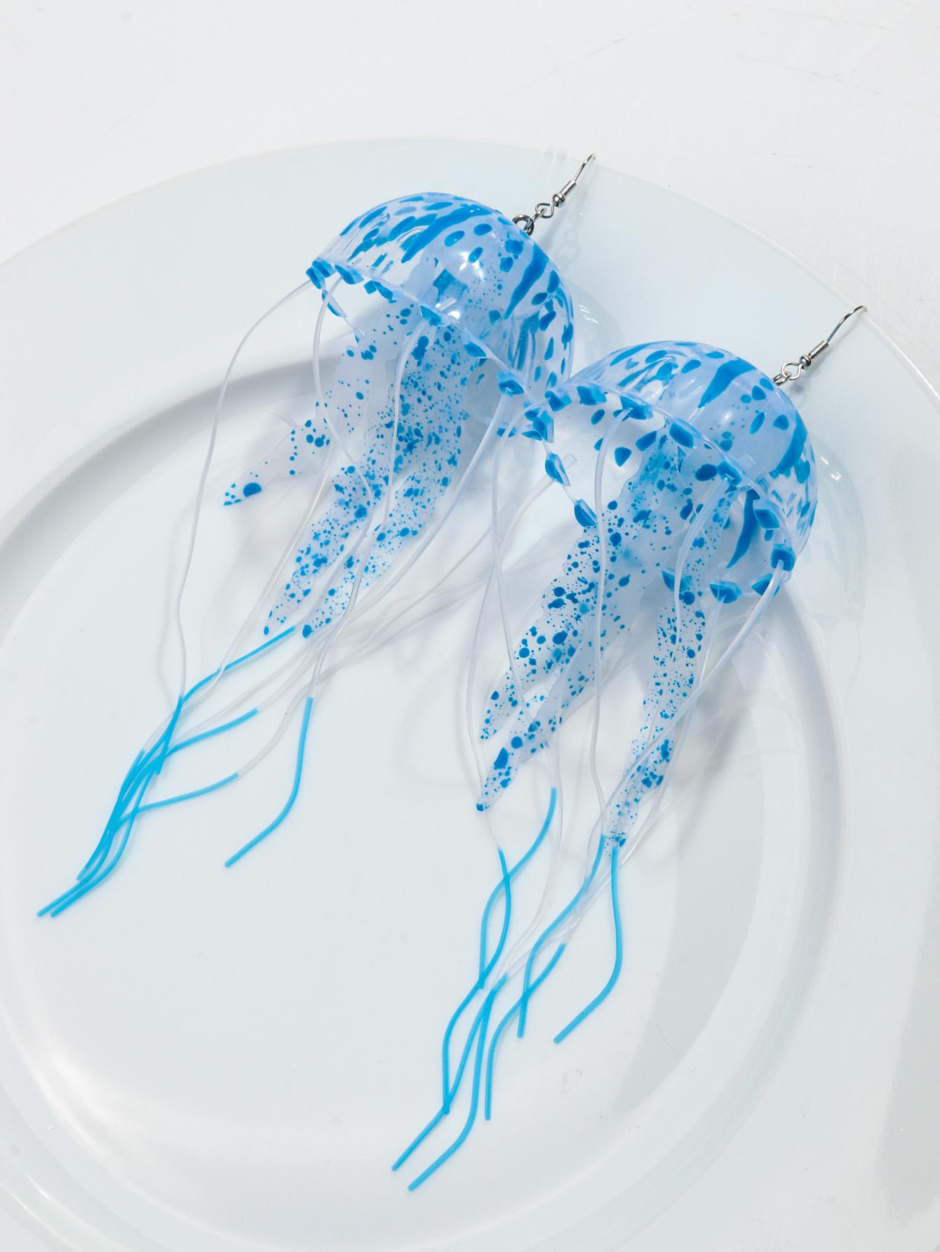 Creative Neon 3D Jellyfish Long Tassel Drop Earrings Exaggerated Silicone Marine Animal Earring Gift for Women Mermaid Jewelry синий
Creative Neon 3D Jellyfish Long Tassel Drop Earrings Exaggerated Silicone Marine Animal Earring Gift for Women Mermaid Jewelry синий