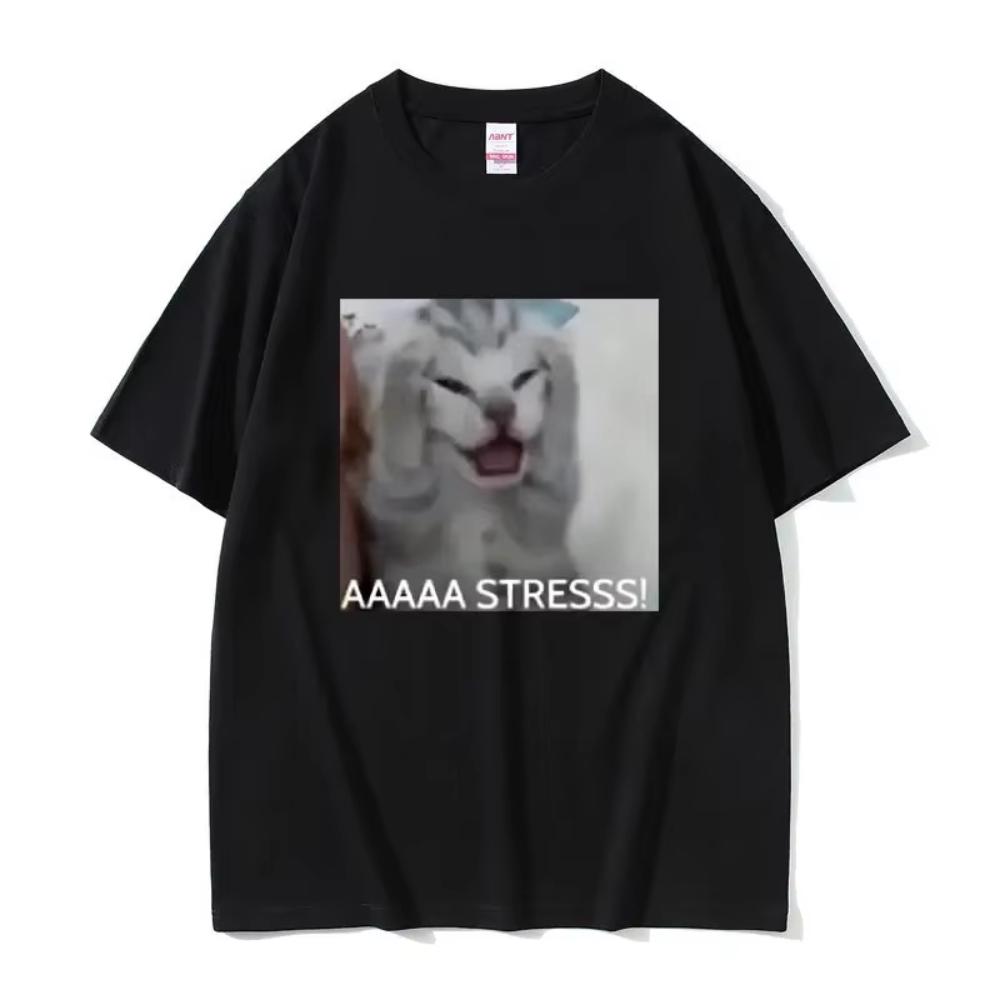 Cute Funny Stressed Cat Meme Tshirt Summer Men Womens Casual Loose Oversized Tshirts Womens Short Gothic Vintage 4XL
Cute Funny Stressed Cat Meme Tshirt Summer Men Womens Casual Loose Oversized Tshirts Womens Short Gothic Vintage 4XL