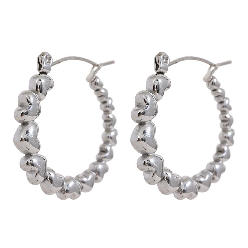 Yhpup Stainless Steel Heart Gradient Round Hoop Earrings Women Gold Silver Color Charm Metal Daily Trendy Modern Jewelry
Yhpup Stainless Steel Heart Gradient Round Hoop Earrings Women Gold Silver Color Charm Metal Daily Trendy Modern Jewelry