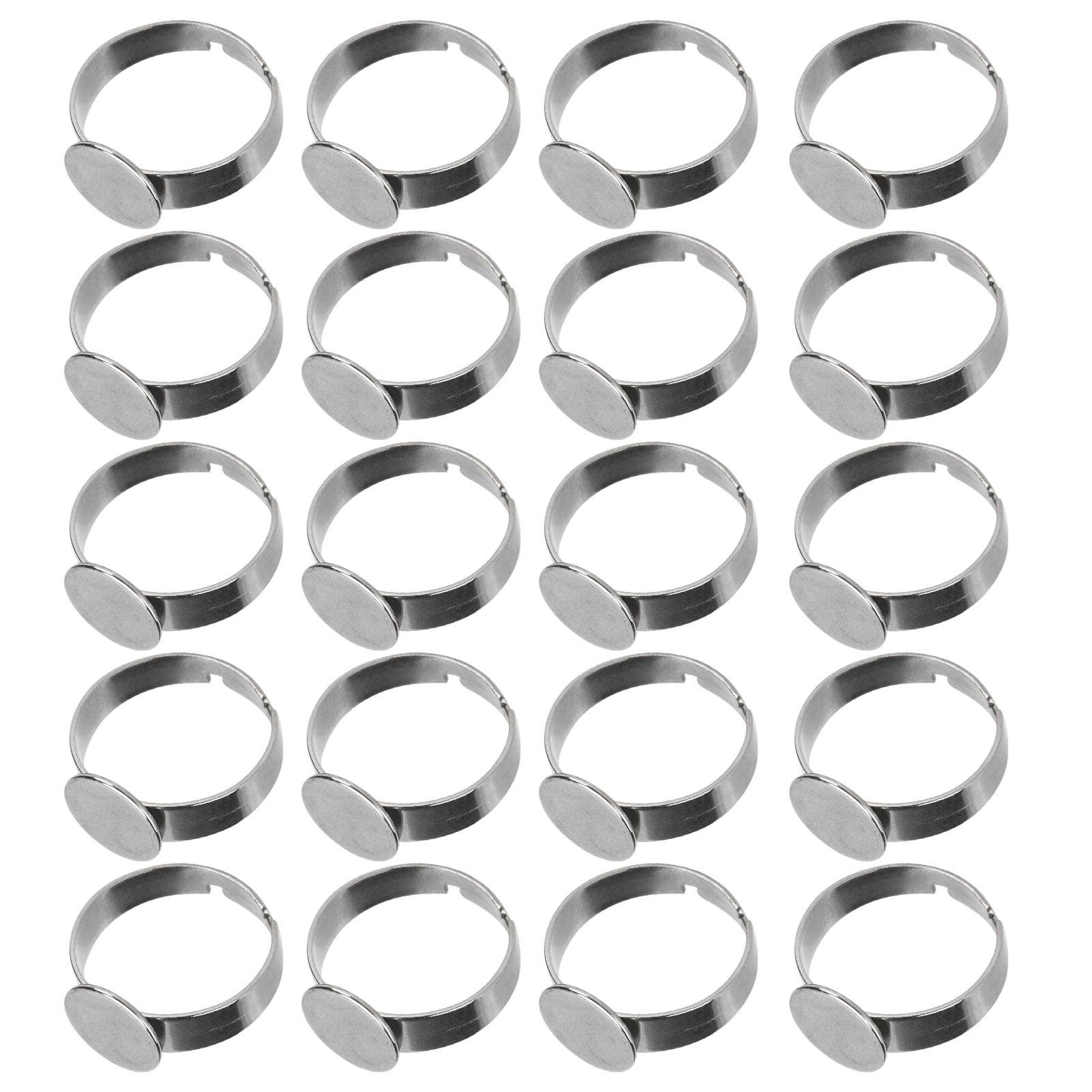 20pcs Blank Rings DIY Adjustable Stainless Steel Flat Rings Bases for Men Women Jewelry Craft Decoration Gift
20pcs Blank Rings DIY Adjustable Stainless Steel Flat Rings Bases for Men Women Jewelry Craft Decoration Gift