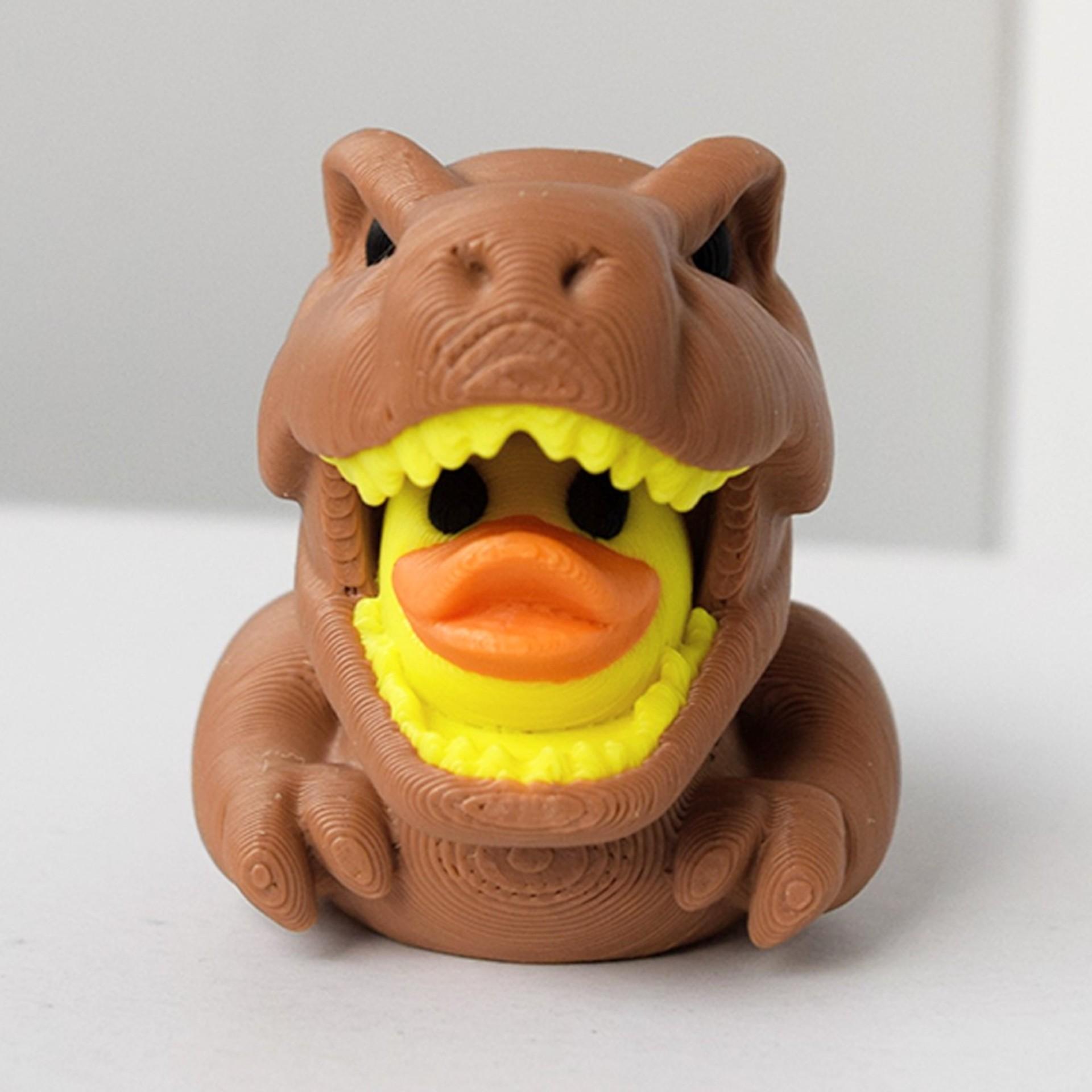 Funny Simulation Tyrannosaurus Rex Duck Toy Statue Halloween Desktop Decorations 3D Printing Quirky Toys Children Gifts
Funny Simulation Tyrannosaurus Rex Duck Toy Statue Halloween Desktop Decorations 3D Printing Quirky Toys Children Gifts