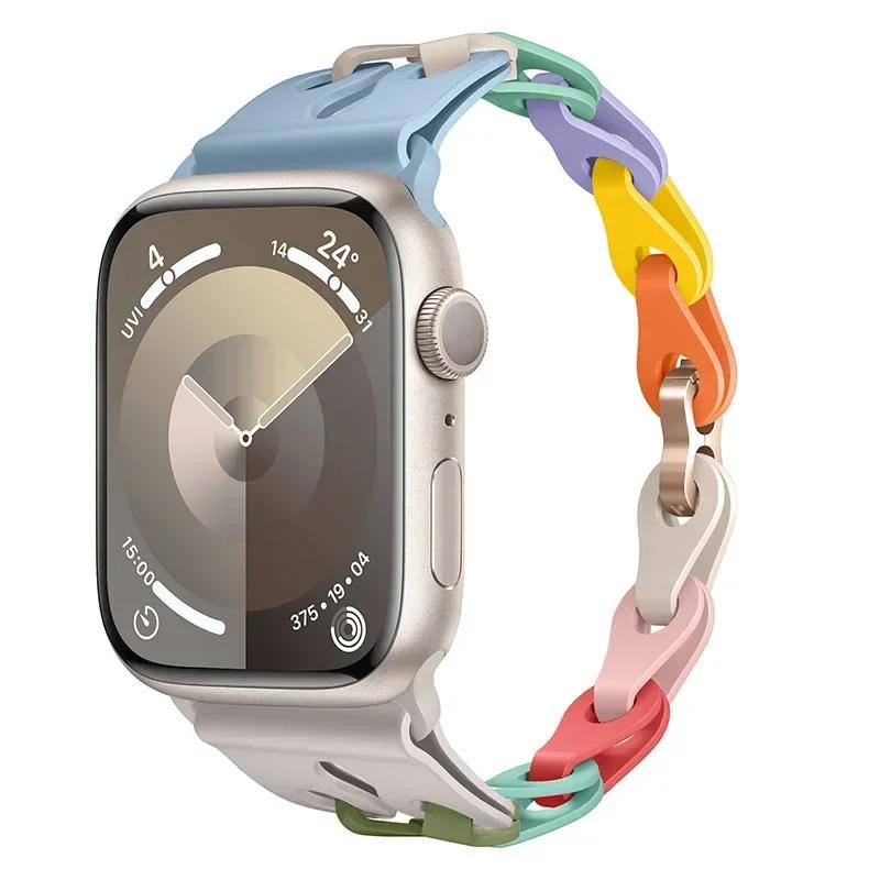 Силиконовый ремешок для Apple Watch Ultra 2, браслет 49 44 45 46 42 38 40 41 мм, спортивный ремешок Correa для Iwatch Series10 9 8 7 6 5 Se 4 3 38 40 41 S10-42mm
Силиконовый ремешок для Apple Watch Ultra 2, браслет 49 44 45 46 42 38 40 41 мм, спортивный ремешок Correa для Iwatch Series10 9 8 7 6 5 Se 4 3 38 40 41 S10-42mm