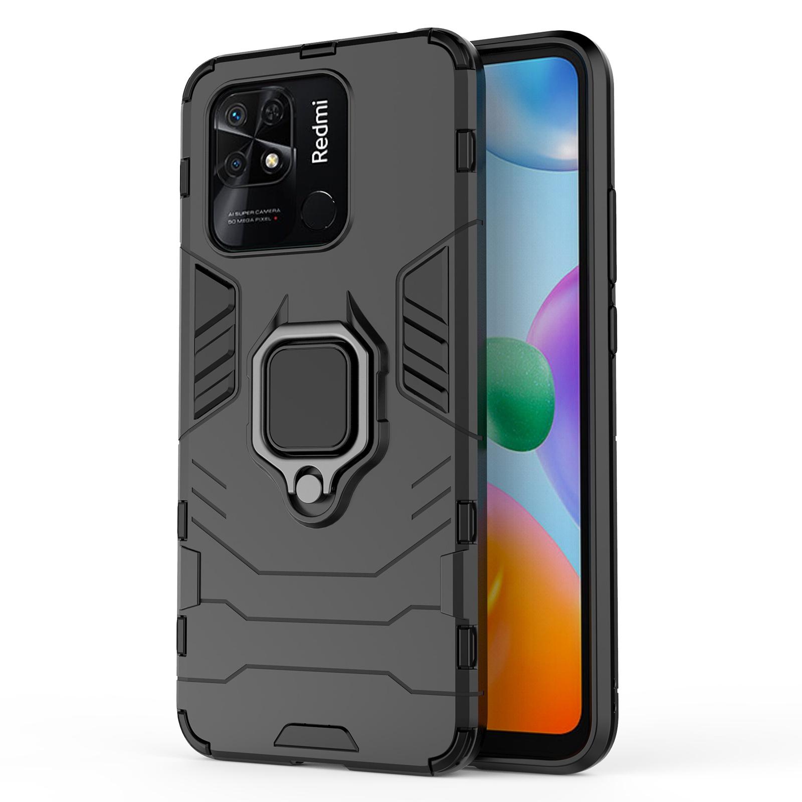 Ring Holder Kickstand Phone Case for Xiaomi Redmi 10C 4G Soft TPU+Hard PC Drop-Proof Protective Cover Black
Ring Holder Kickstand Phone Case for Xiaomi Redmi 10C 4G Soft TPU+Hard PC Drop-Proof Protective Cover Black