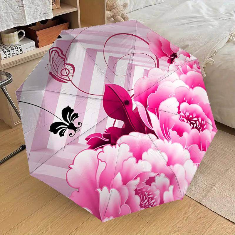 1pc Floral Fantasy Automatic Folding Umbrella Durable Iron Frame, Iron Umbrella Structure Suitable for All Seasons yy260203104
1pc Floral Fantasy Automatic Folding Umbrella Durable Iron Frame, Iron Umbrella Structure Suitable for All Seasons yy260203104