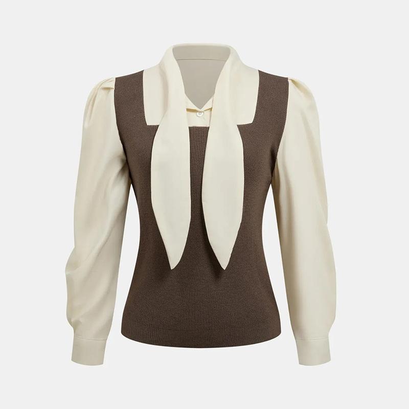 Женская блузка в студенческом стиле, повседневная рубашка с воротником-поло и длинными рукавами в стиле пэчворк One Size кофейный
Женская блузка в студенческом стиле, повседневная рубашка с воротником-поло и длинными рукавами в стиле пэчворк One Size кофейный