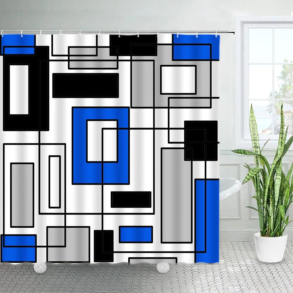 Creative Geometric Shower Curtains Red Black Grey Square Plaid Line Modern Abstract Art Printing Bathroom Decor Bath Curtain Set W60H190(CM)-1 Pcs
Creative Geometric Shower Curtains Red Black Grey Square Plaid Line Modern Abstract Art Printing Bathroom Decor Bath Curtain Set W60H190(CM)-1 Pcs