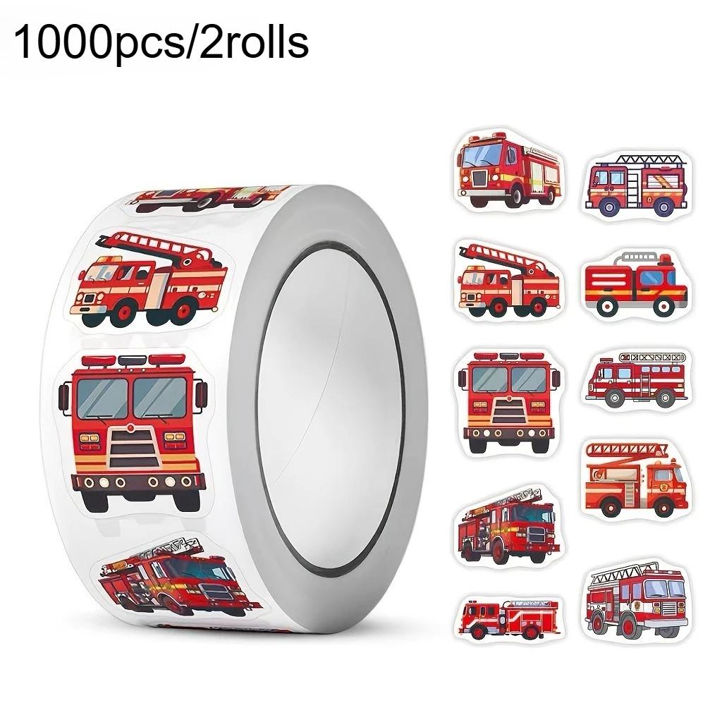 1000pcs Fire Truck Firefighter Stickers Self-Adhesive Glossy Finish Gift Bags Envelope Sealing Party Decoration Office Supplies
1000pcs Fire Truck Firefighter Stickers Self-Adhesive Glossy Finish Gift Bags Envelope Sealing Party Decoration Office Supplies