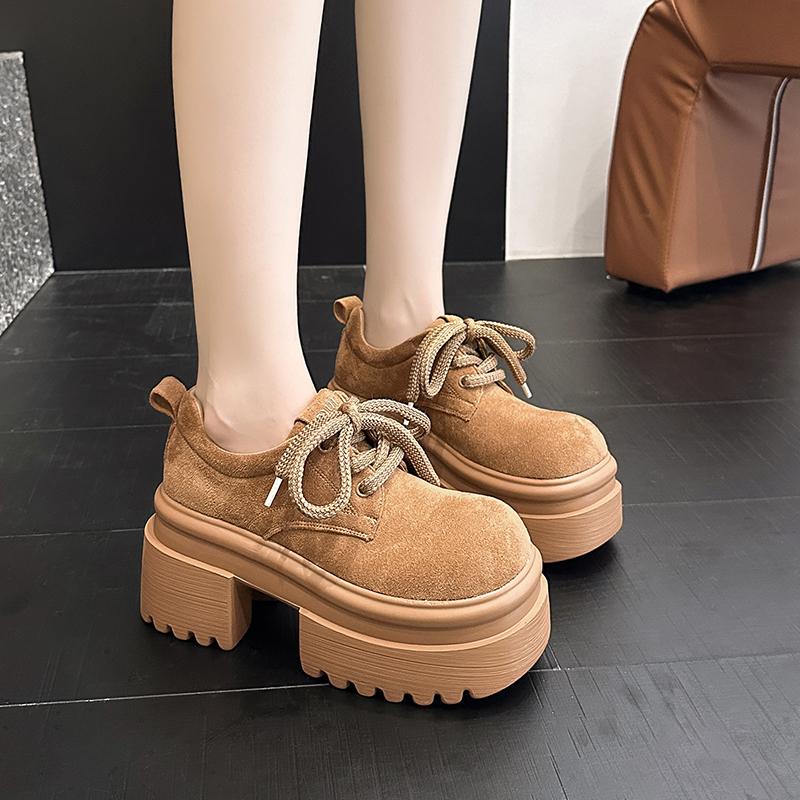 Fashion Women s Thick Sole Loafers Round Head Suede Medium Heel Shoes Women Retro All-match Breathable Anti-slip Shoes Zapatos De Mujer 34 жёлтый
Fashion Women s Thick Sole Loafers Round Head Suede Medium Heel Shoes Women Retro All-match Breathable Anti-slip Shoes Zapatos De Mujer 34 жёлтый