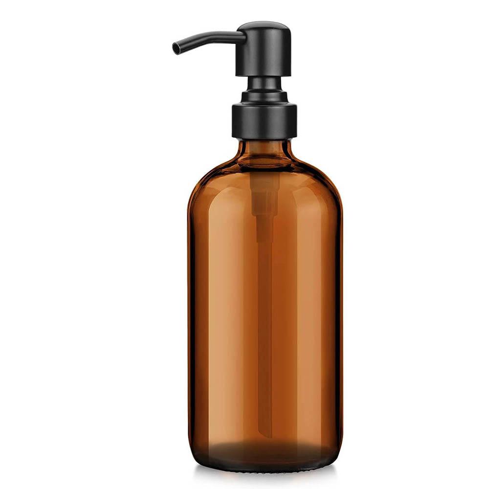 Amber Glass Soap Dispenser with Black Pump, Liquid Hand Soap Dispenser for Bathroom, Kitchen Dish Soap Dispenser, 16Oz 500ml 500ml
Amber Glass Soap Dispenser with Black Pump, Liquid Hand Soap Dispenser for Bathroom, Kitchen Dish Soap Dispenser, 16Oz 500ml 500ml