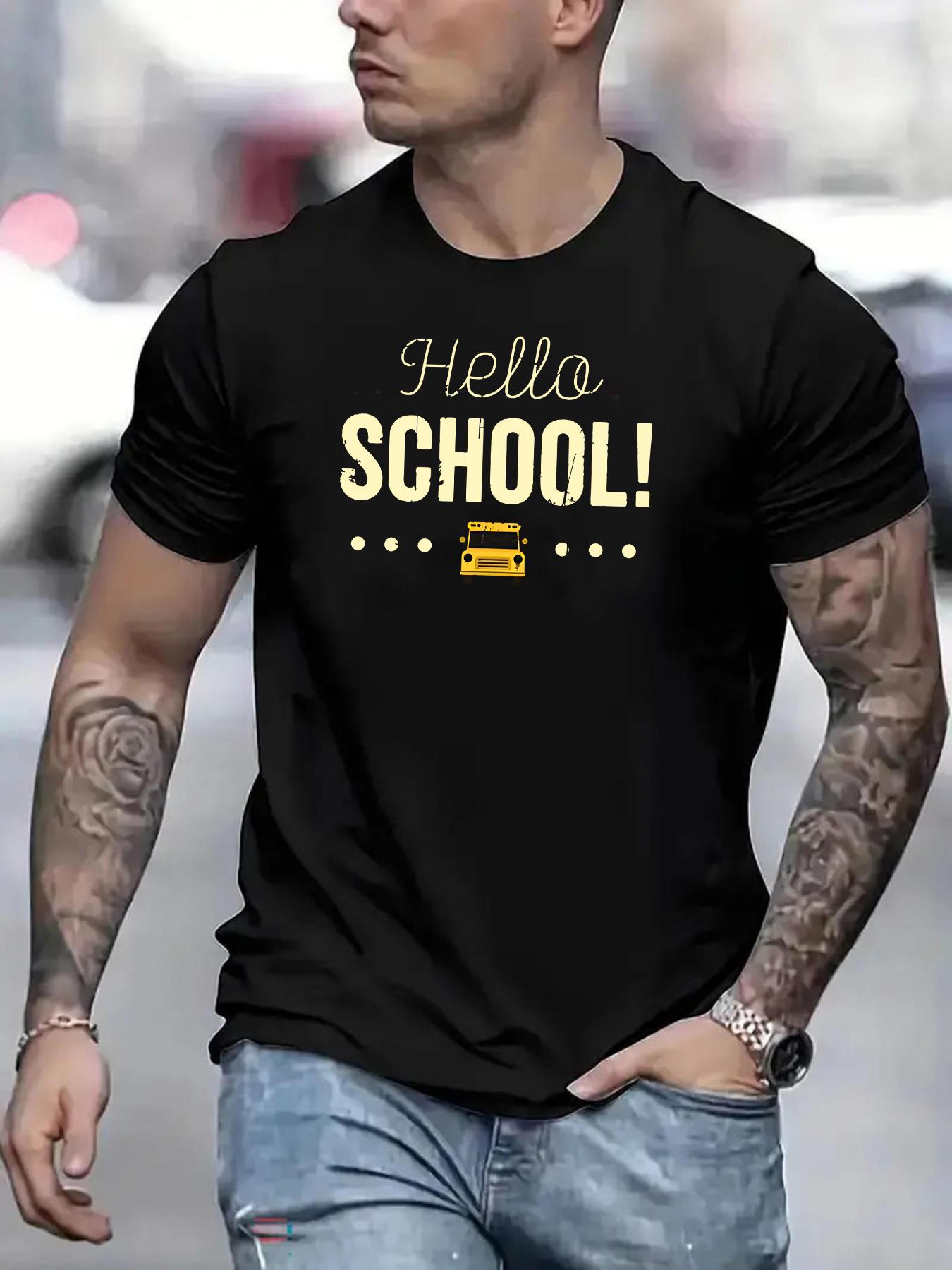 Hello School! Casual T-shirt - Geometric Print Crew Neck Short Sleeve XXL
Hello School! Casual T-shirt - Geometric Print Crew Neck Short Sleeve XXL