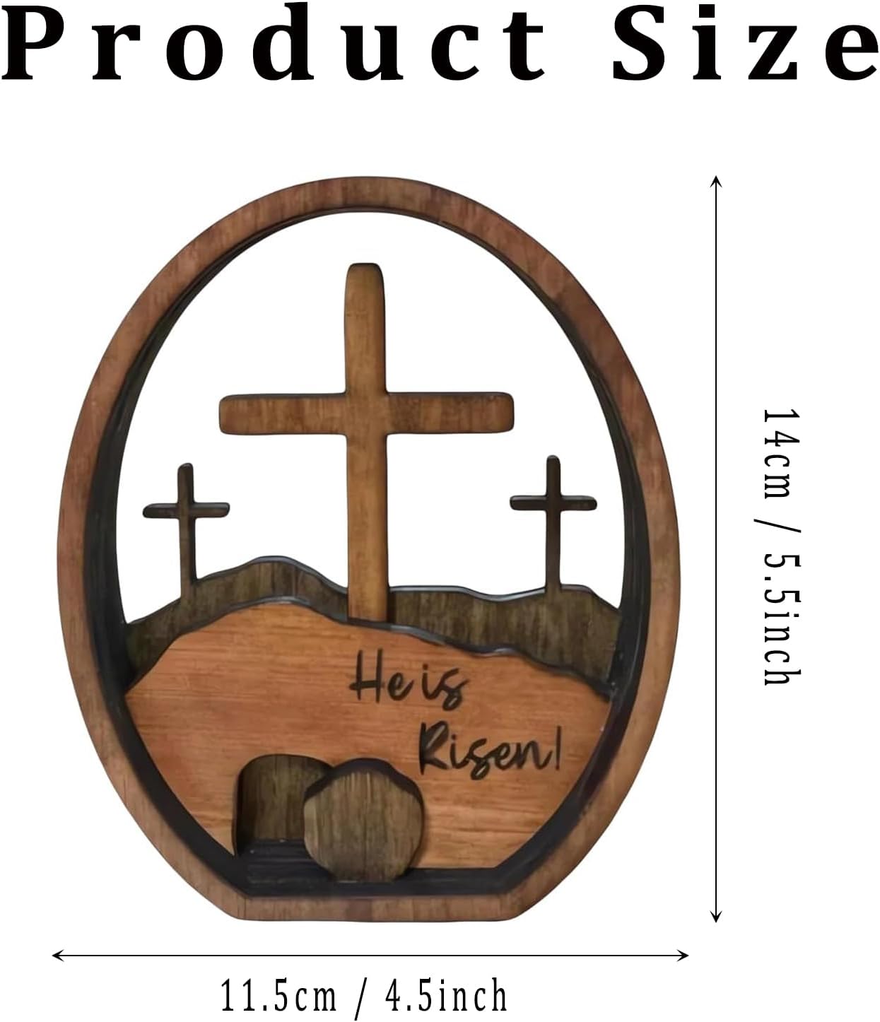 Carved Easter Cross Egg Ornaments Handcrafted Decorative Crossing Jesus Tomb Decor Multi-Layer Easter Jesus Sign Room Decoration коричневый
Carved Easter Cross Egg Ornaments Handcrafted Decorative Crossing Jesus Tomb Decor Multi-Layer Easter Jesus Sign Room Decoration коричневый