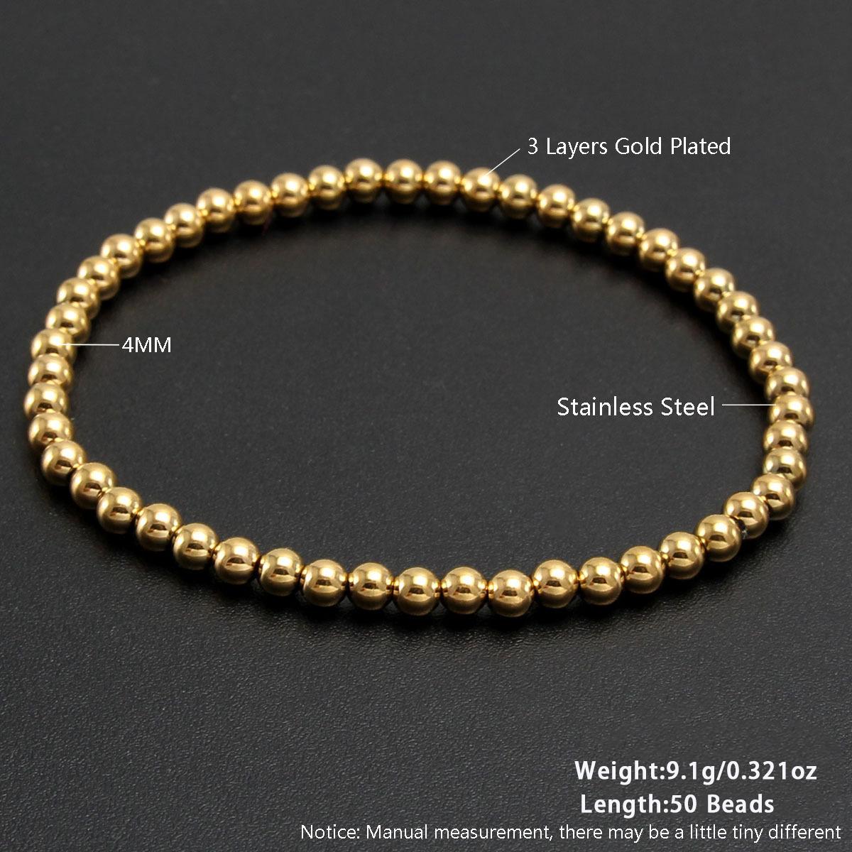 MHS.SUN Fashion Waterproof Smooth Stainless Steel Bracelets 2-10mm Elastic Beaded Gold Plated Stackable Bracelet Women Jewelry
MHS.SUN Fashion Waterproof Smooth Stainless Steel Bracelets 2-10mm Elastic Beaded Gold Plated Stackable Bracelet Women Jewelry