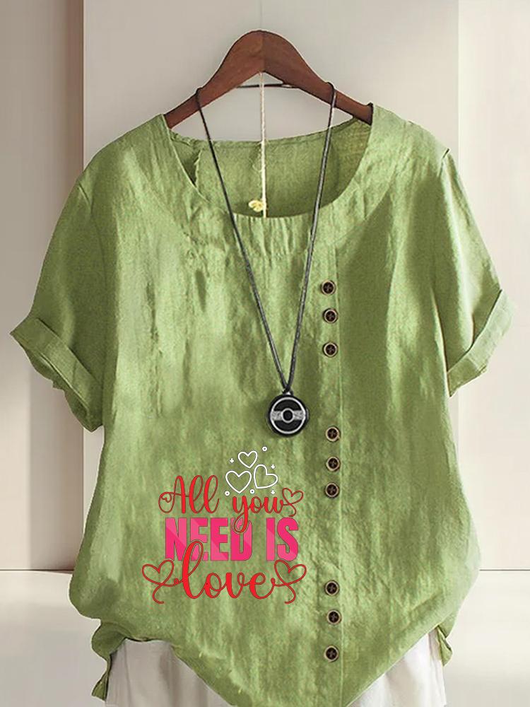 Women s Fashion Red Letters Print Round Neck Short Sleeve T-shirt Casual Cotton Linen Graphic Shirt Leisure Loose Summer Blouse Tops 5XL зелений
Women s Fashion Red Letters Print Round Neck Short Sleeve T-shirt Casual Cotton Linen Graphic Shirt Leisure Loose Summer Blouse Tops 5XL зелений