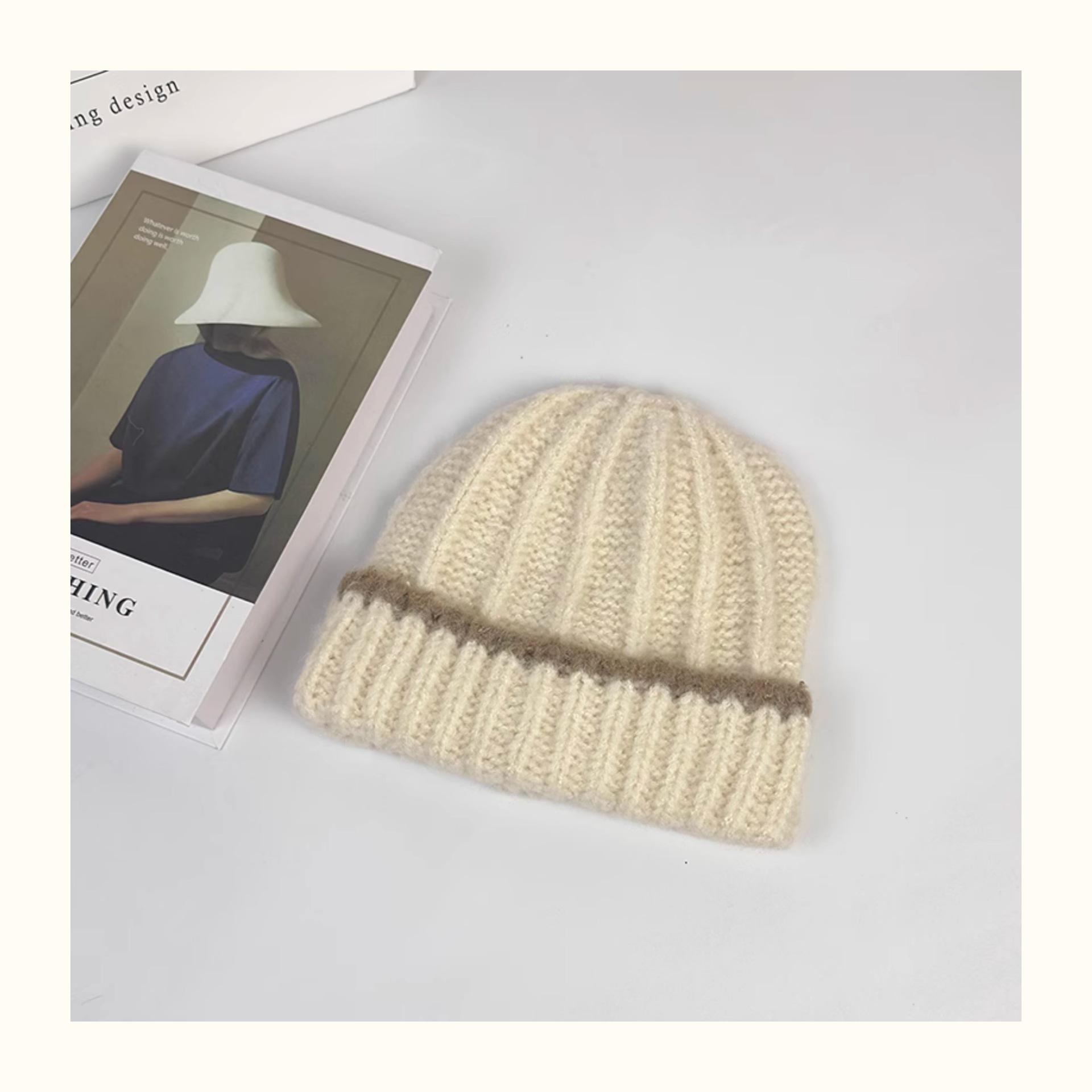 Korean Style Style FallSeason and ColdSeason Contrasting Hat Wool Hat Warmth Thick Ear Protection Lady Versatile Japanese Knitted Hat Trend M(56-58cm)
Korean Style Style FallSeason and ColdSeason Contrasting Hat Wool Hat Warmth Thick Ear Protection Lady Versatile Japanese Knitted Hat Trend M(56-58cm)