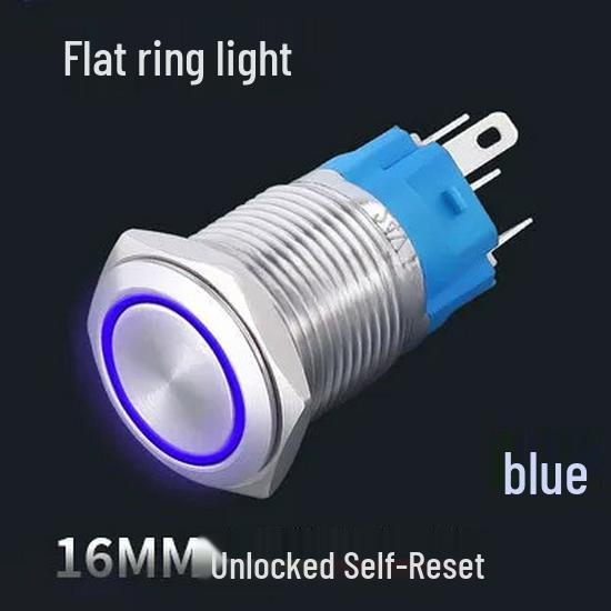 16MM Waterproof Metal Push Button Switch, Non-locking, Self-resetting, with Power Indicator Light, Compatible with 12V/24V Systems
16MM Waterproof Metal Push Button Switch, Non-locking, Self-resetting, with Power Indicator Light, Compatible with 12V/24V Systems