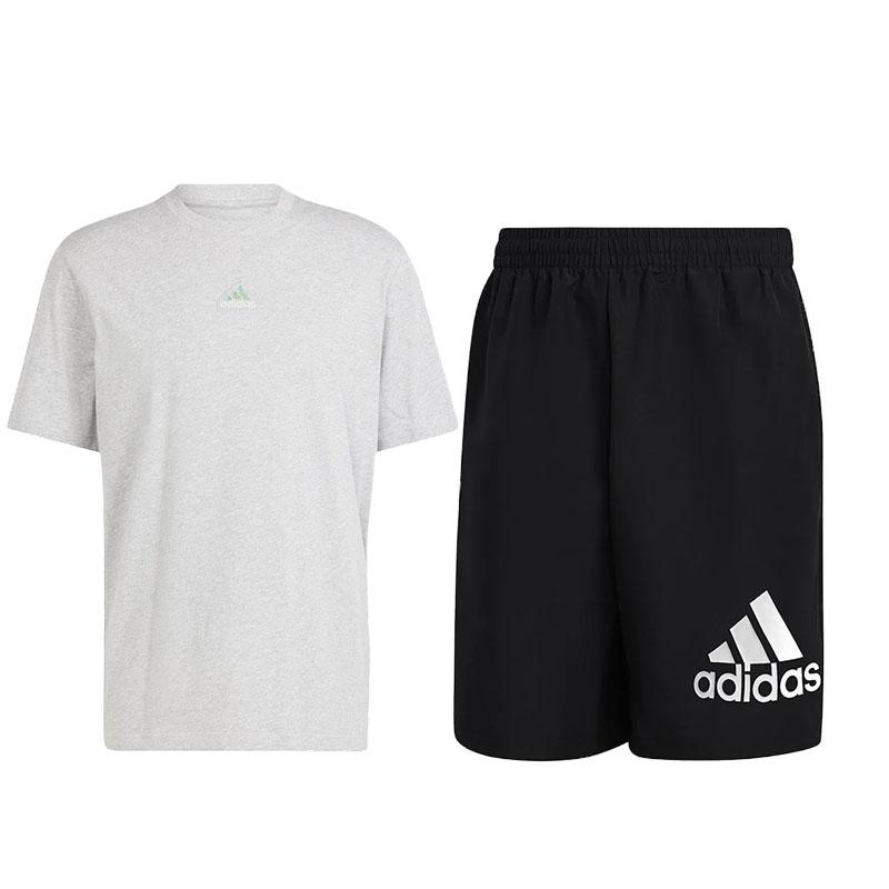 Adidas Letter Logo Printed Round Neck Pullover Short Sleeve Top And Mid Waist Elastic Shorts Casual Sports Set Unisex sets IS1474+GV5923 L
Adidas Letter Logo Printed Round Neck Pullover Short Sleeve Top And Mid Waist Elastic Shorts Casual Sports Set Unisex sets IS1474+GV5923 L