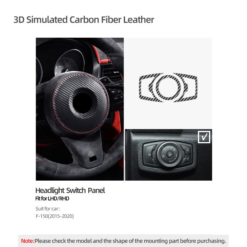 Betterhumz For Ford F-150 SVT Raptor 2015- Made of Alcantara Headlight Trim Stickers Tuning Decor Car Interior Accessories Carbon Leather
Betterhumz For Ford F-150 SVT Raptor 2015- Made of Alcantara Headlight Trim Stickers Tuning Decor Car Interior Accessories Carbon Leather