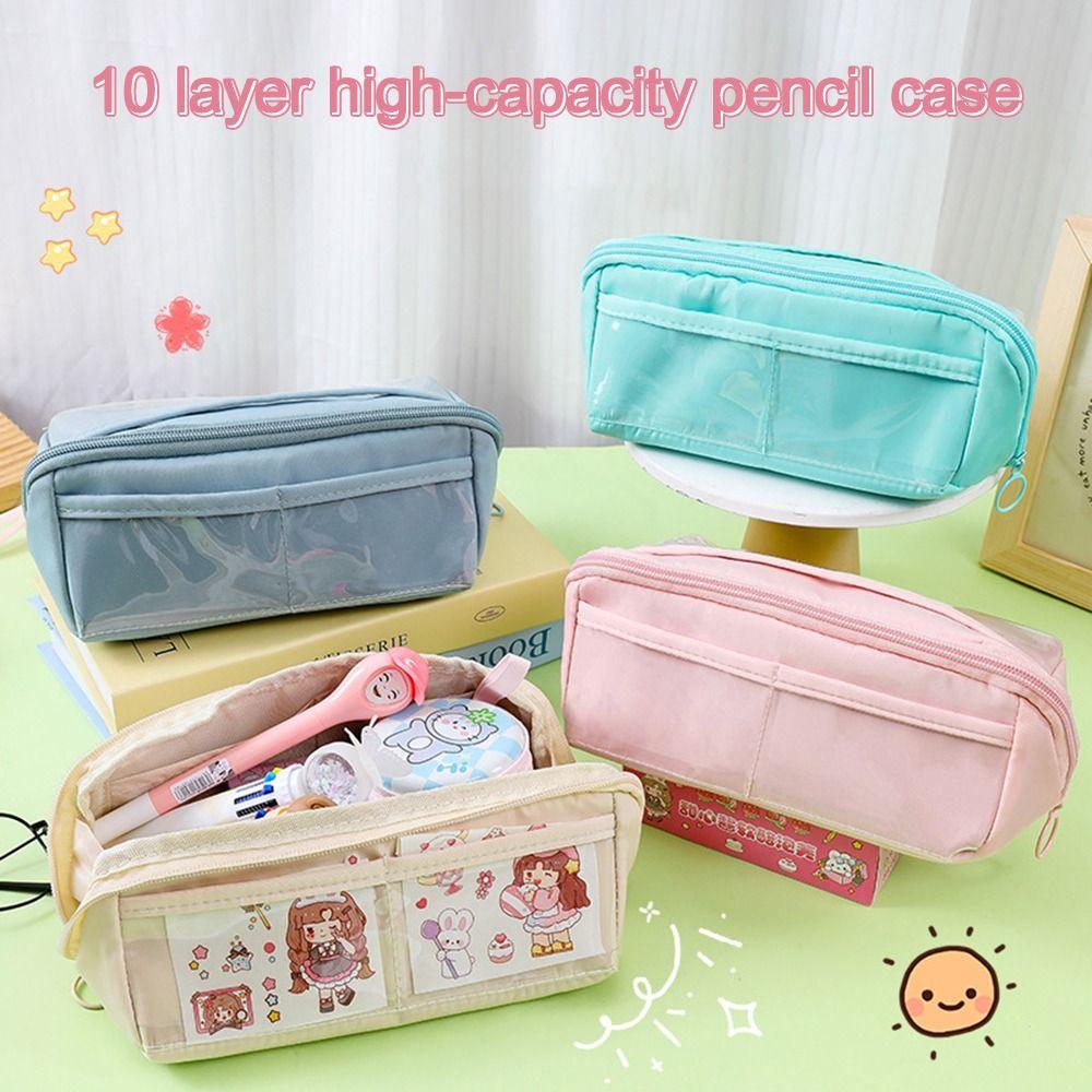 Large Capacity Partition Storage Bag Stationery Supplies Student Pencil Case Cosmetic Bag Students
Large Capacity Partition Storage Bag Stationery Supplies Student Pencil Case Cosmetic Bag Students