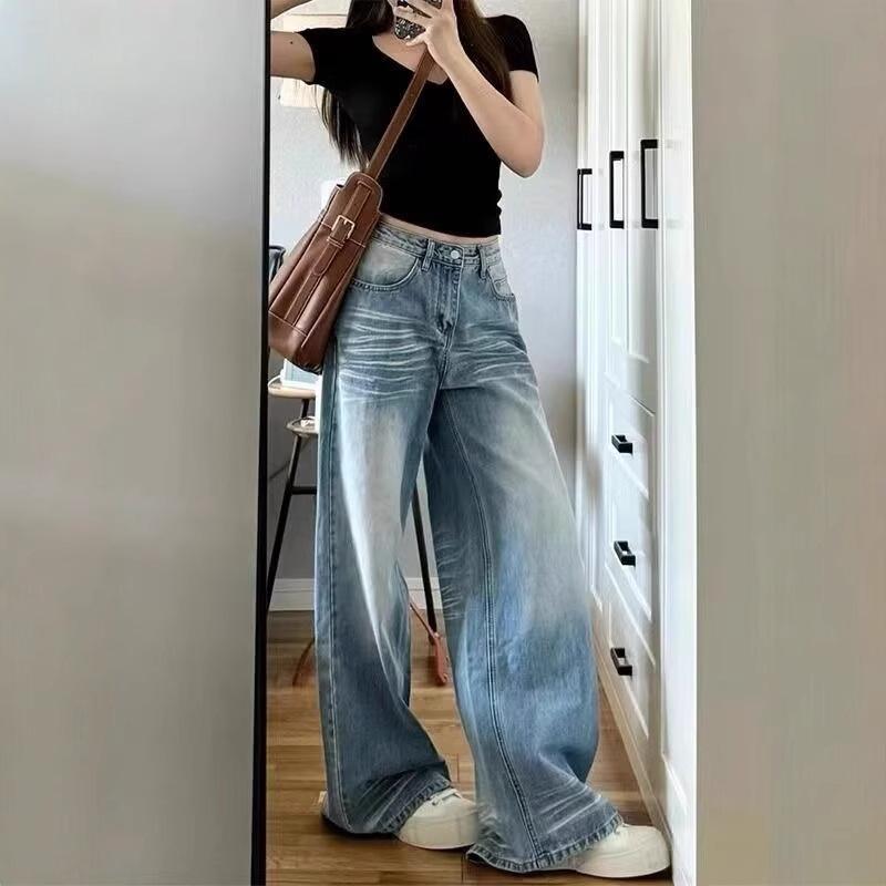 Women s Retro Wide-Leg Washed Blue Jeans: Summer 2024 Loose & Slimming Floor-Length Pants 4XL синий
Women s Retro Wide-Leg Washed Blue Jeans: Summer 2024 Loose & Slimming Floor-Length Pants 4XL синий