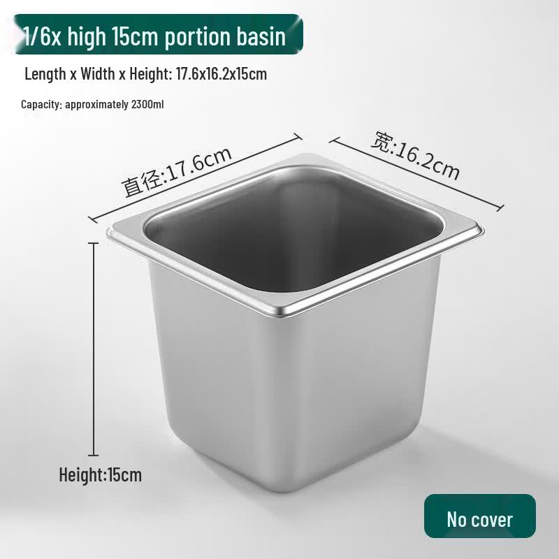 Set of 4 304 Stainless Steel 1/6 GN Food Pans
Set of 4 304 Stainless Steel 1/6 GN Food Pans