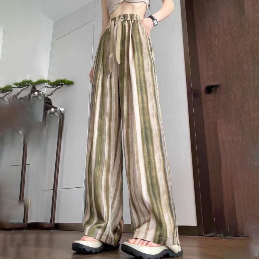 Satin Striped Ice Silk Summer Thin Wide Leg Plus Size Tie Dye High Waist Straight Drape Casual Long Pants for Women S
Satin Striped Ice Silk Summer Thin Wide Leg Plus Size Tie Dye High Waist Straight Drape Casual Long Pants for Women S