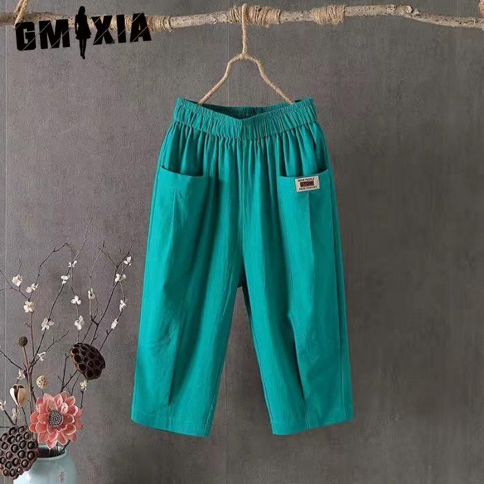 GMXIA Женские модные повседневные брюки и капри больших размеров с принтом однотонного цвета XXXXL зелёный
GMXIA Женские модные повседневные брюки и капри больших размеров с принтом однотонного цвета XXXXL зелёный