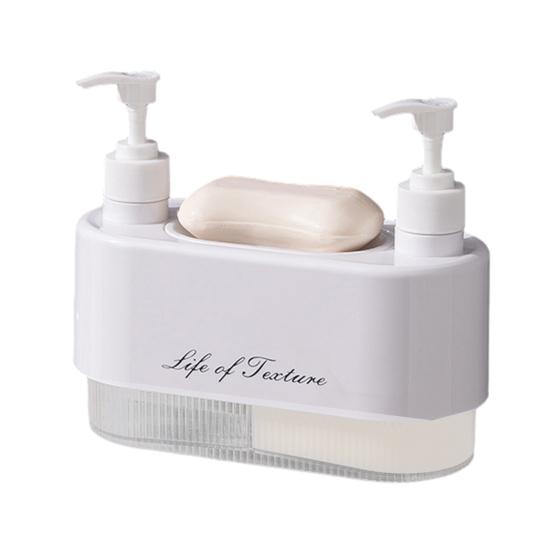 Double Head Liquid Soap Dispenser with Detachable Dish Shampoo Body Hand Wash Shower Gel Container Bathroom Refillable Empty Press Pump Bottle білий
Double Head Liquid Soap Dispenser with Detachable Dish Shampoo Body Hand Wash Shower Gel Container Bathroom Refillable Empty Press Pump Bottle білий