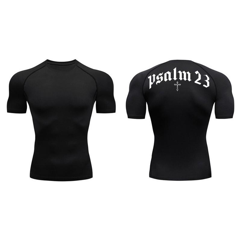 Psalm 23 Cross Print Compression Shirt for Men Sporty Quick Dry Tees Tshirt Tops Gym Workout Fitness Undershirts Baselayers S
Psalm 23 Cross Print Compression Shirt for Men Sporty Quick Dry Tees Tshirt Tops Gym Workout Fitness Undershirts Baselayers S