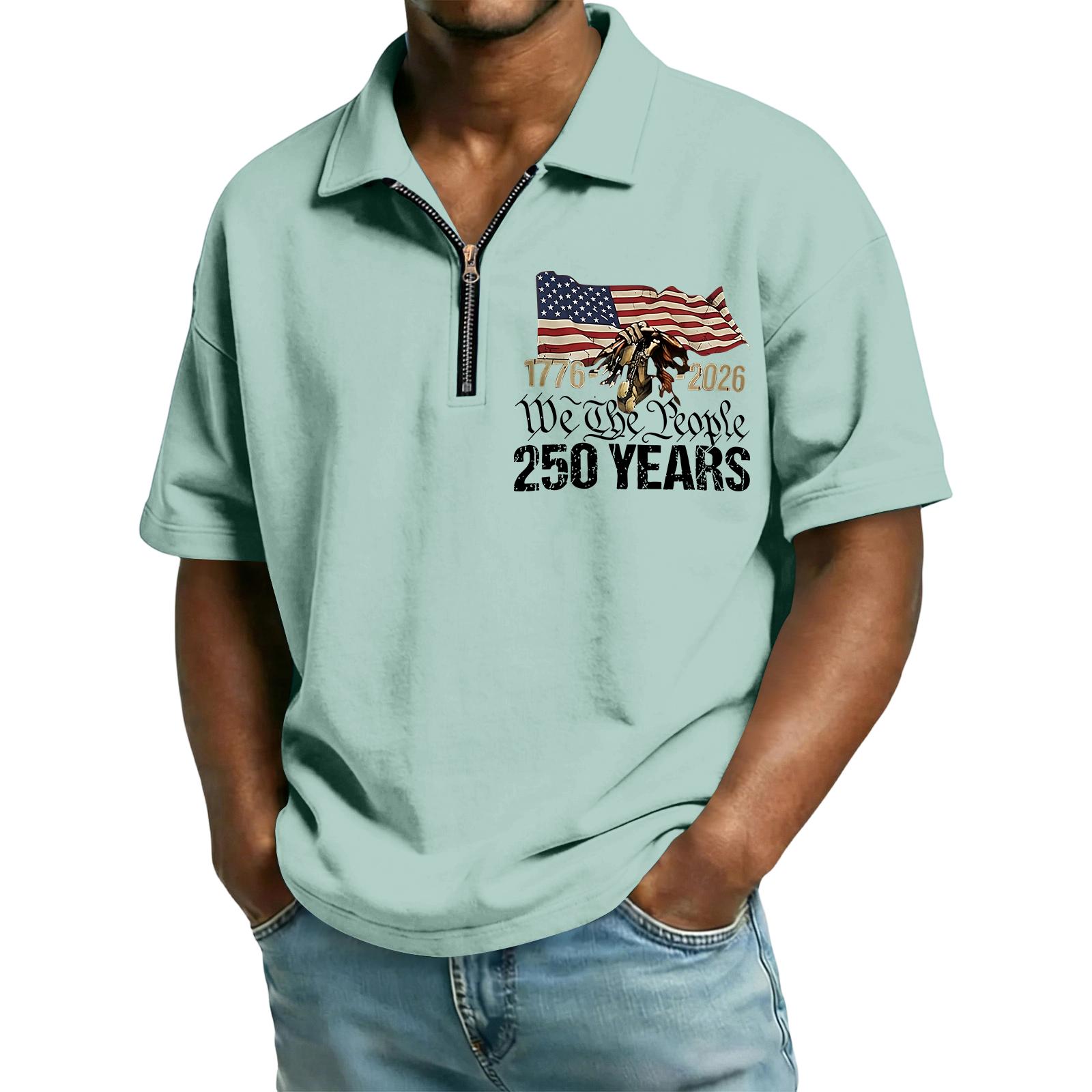 Men s Casual Loose Fit T Shirt with Flag and Letter Print Short Sleeve Polo Shirt Summer Outdoor Top for Daily Wear XXL циан
Men s Casual Loose Fit T Shirt with Flag and Letter Print Short Sleeve Polo Shirt Summer Outdoor Top for Daily Wear XXL циан