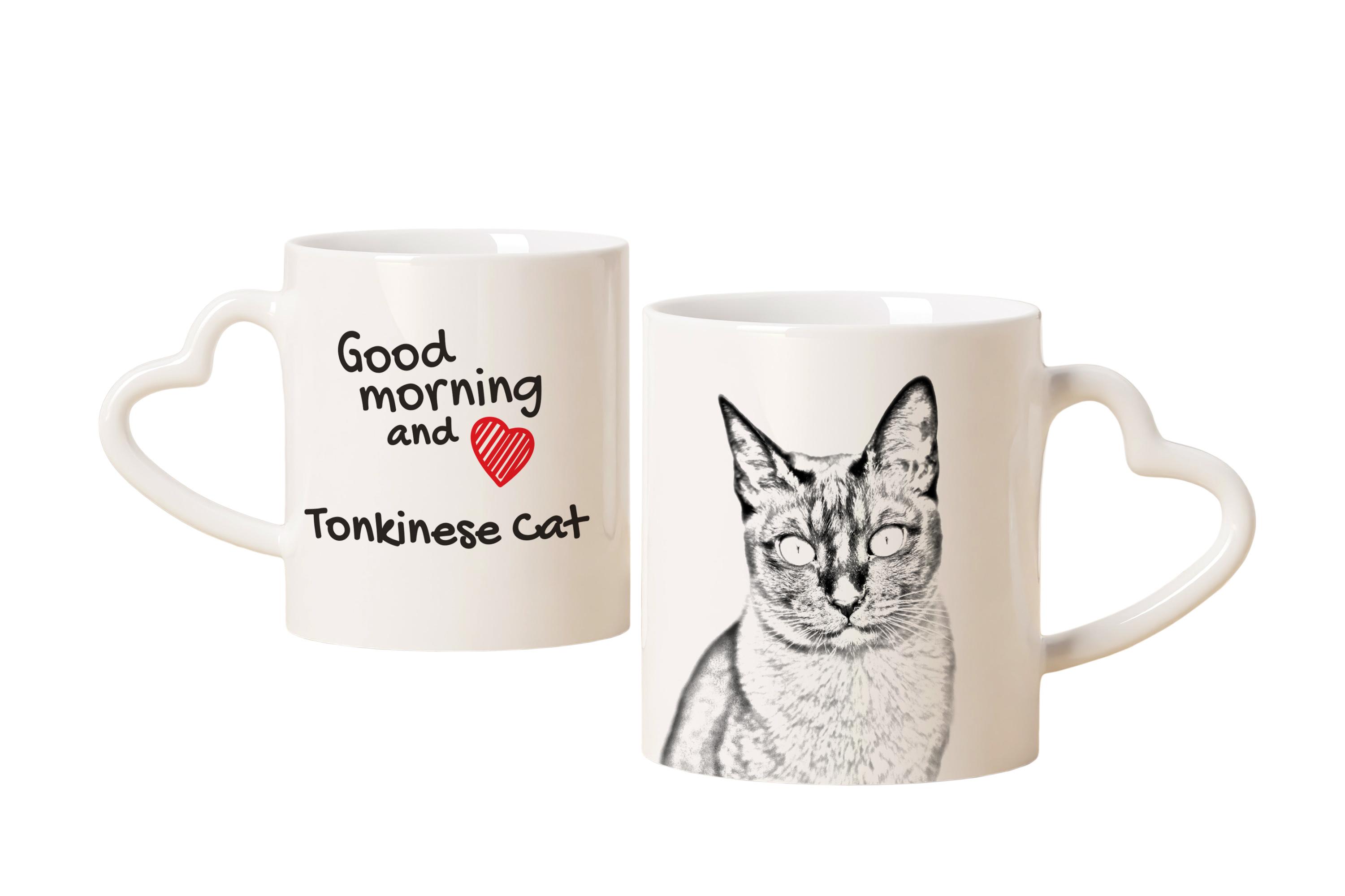 Tonkinese Cat - cat mug, adorable heart-shaped handle mug, universal gift from Art-Dog brand білий
Tonkinese Cat - cat mug, adorable heart-shaped handle mug, universal gift from Art-Dog brand білий