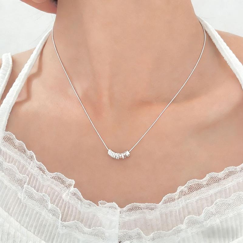 1Pcs Stainless Steel Clavicle Chain Necklace Silver Color Bamboo Heart Pendant Necklace For Women Y2K Jewelry Gifts
1Pcs Stainless Steel Clavicle Chain Necklace Silver Color Bamboo Heart Pendant Necklace For Women Y2K Jewelry Gifts
