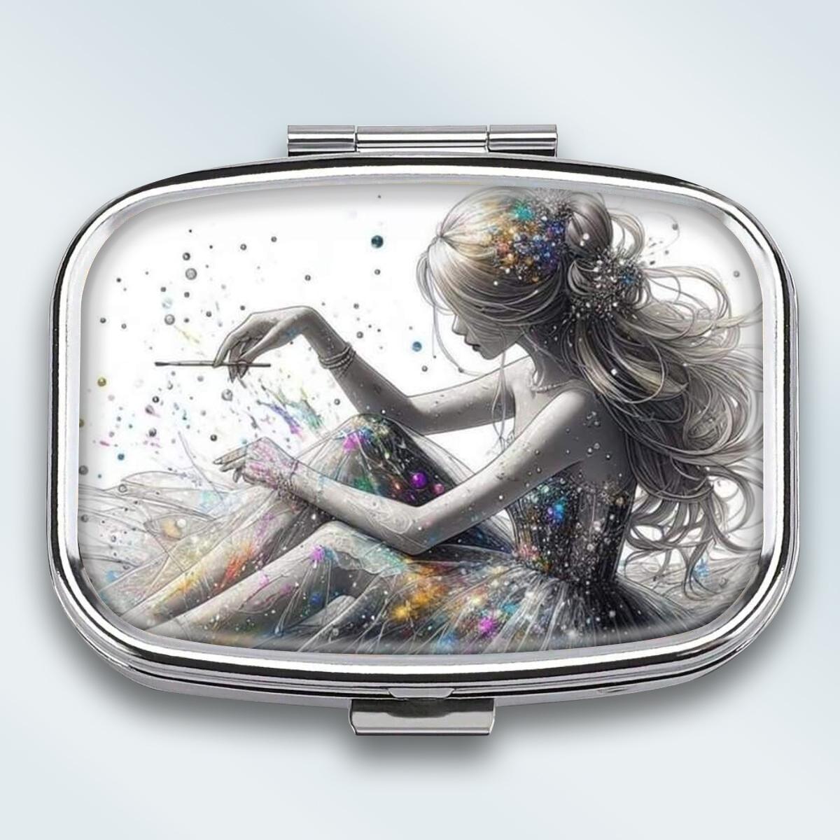 Portable Pill Box with 2 Compartments, Mini Metal Medicine Organizer Case, Cute Printed Pill Container for Vitamins, Pills, Jewelry, Travel, Daily Use разноцветный
Portable Pill Box with 2 Compartments, Mini Metal Medicine Organizer Case, Cute Printed Pill Container for Vitamins, Pills, Jewelry, Travel, Daily Use разноцветный