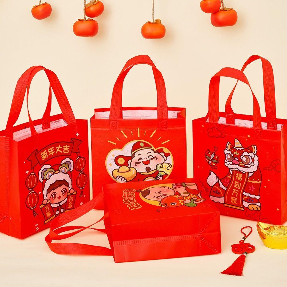 Red Non-woven Storage Bag Non-woven Gift Tote Bag High Quality Handbag New Year 04
Red Non-woven Storage Bag Non-woven Gift Tote Bag High Quality Handbag New Year 04